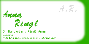 anna ringl business card